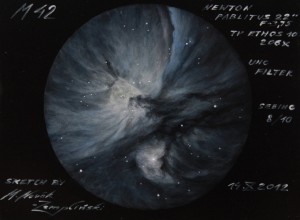 Close up with the Orion Nebula – Astronomy Sketch of the Day