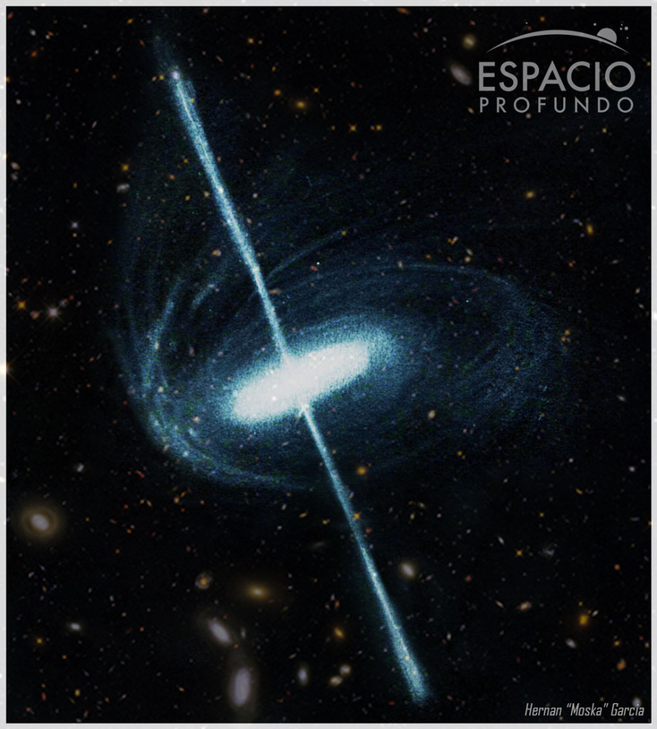 Artistic Quasar Astronomy Sketch of the Day